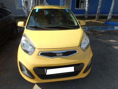 лобовое стекло KIA PICANTO (2012-2015 г.в.) на технике 