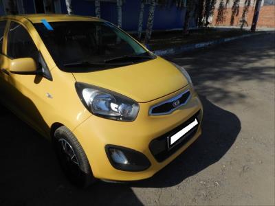 лобовое стекло KIA PICANTO (2012-2015 г.в.) на технике 